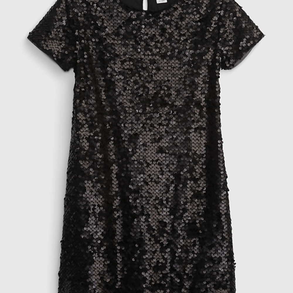 GAP Shimmering Black Sequin Dress